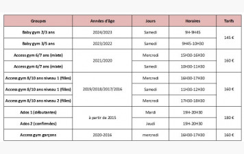 Inscriptions 2026/2027